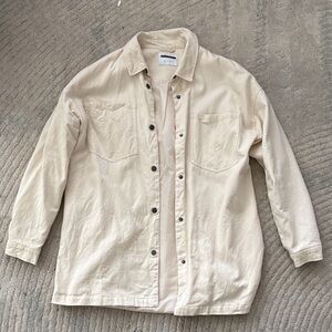 Noisy May Women’s Beige Shirt Jacket